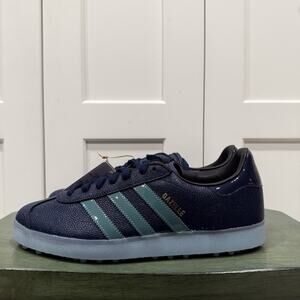 New Adidas Gazelle Lux Spikeless Golf Shoes Blue Size 10 JI4158